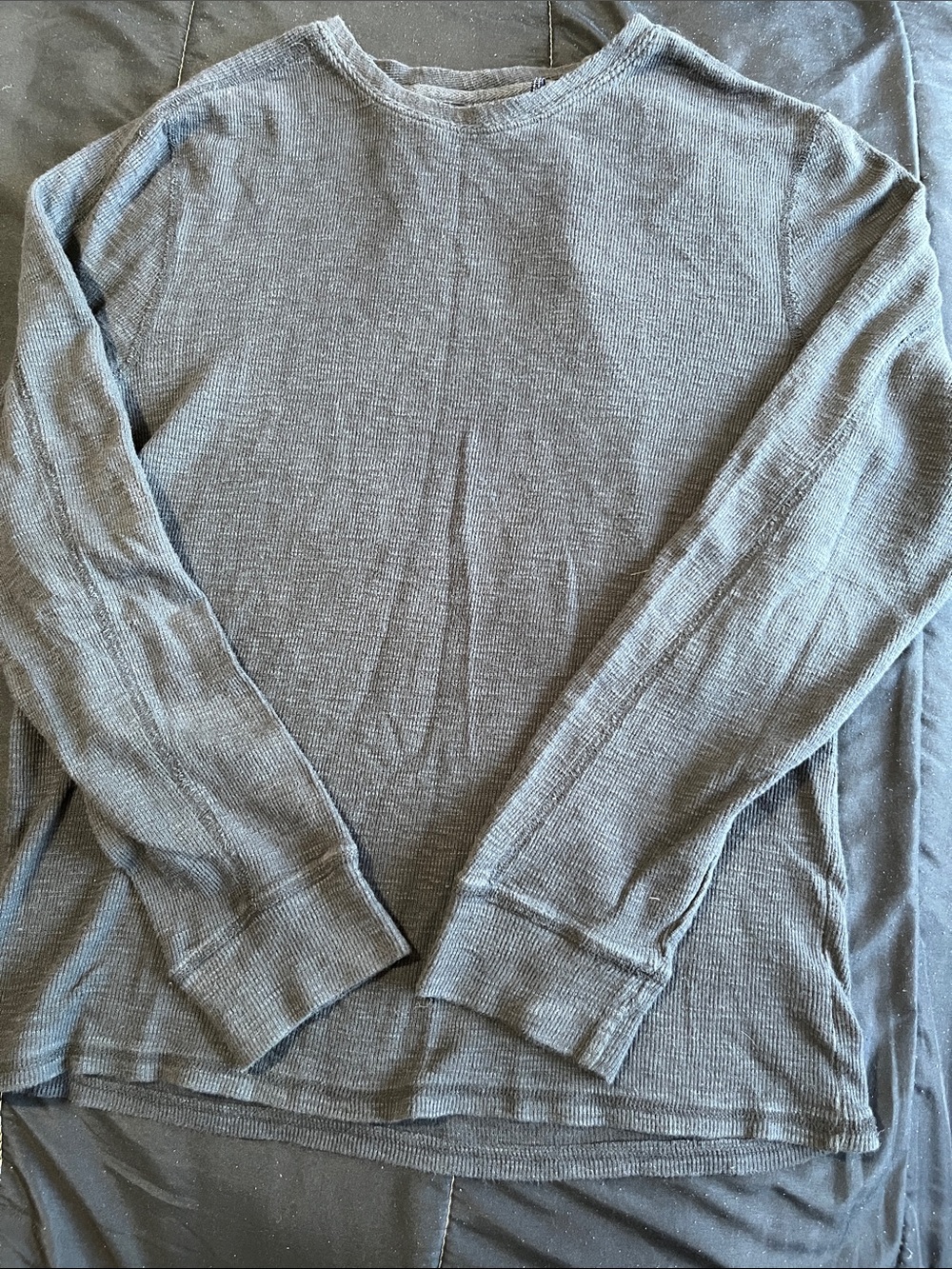 Buffalo David Bitton Charcoal Thermal Long Sleeve